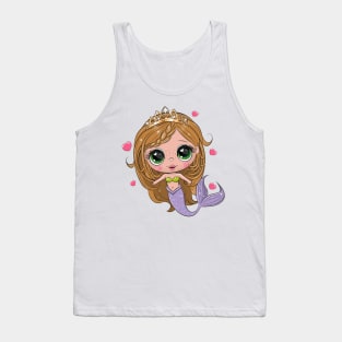 Cute Cartoon Mermaid Tank Top